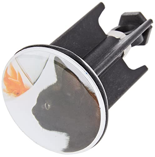 Wenko Tappo di lavabo Pluggy® Cat per tutti gli scarichi commerciali, Plastica, 3.9 x 6.5 x 3.9 cm, Multicolore