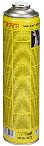 Rothenberger Maxigas 400 Miscela Speciale di Gas, 600 Ml, Giallo