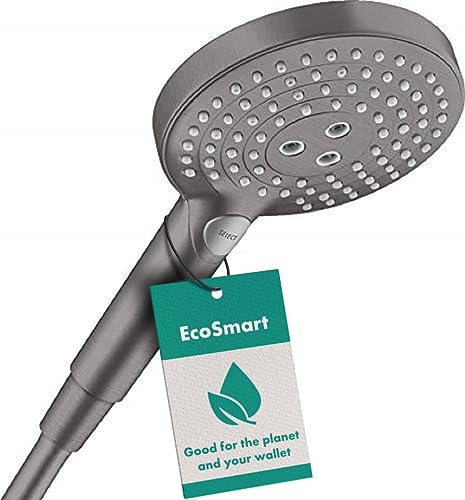 Hansgrohe Raindance Select S Doccetta 120 3 Tipi di Getto Ecosmart 9 L/Min Cromo Nero Satinato,‎