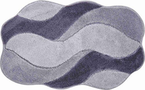 Grund Carmen Tappeto Morbido per Bagno, Poliacrilico Ultrasoft, Grigio (Grigio), 60 x 100 cm