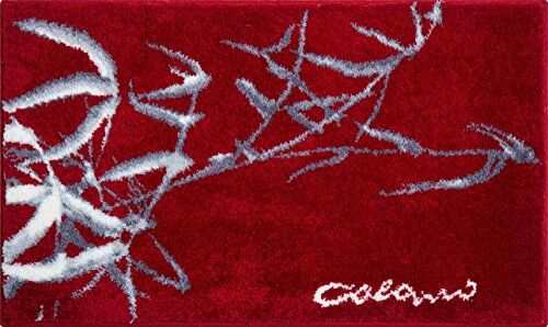 Grund Colani 23 Tappetino Morbido da Bagno, Poliacrilico Supersoft, Multicolore (Rosso), 60 x 100 cm