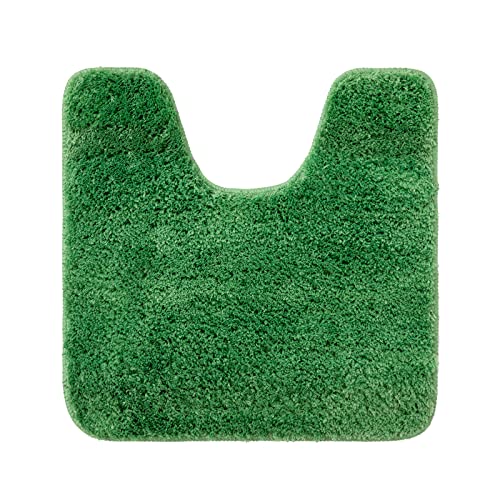 MIULEE Tappeto da Bagno Tappeto Moderno Assorbente Antiscivolo Lavabile per Gabinetto da bagno per Toletta 1 Pezzo 45 X 45 CM Verde Erba