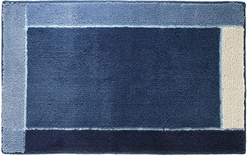 sealskin Roma Tappetino da Vasca, Acrilico, Blu, 55 x 1.5 x 85 cm