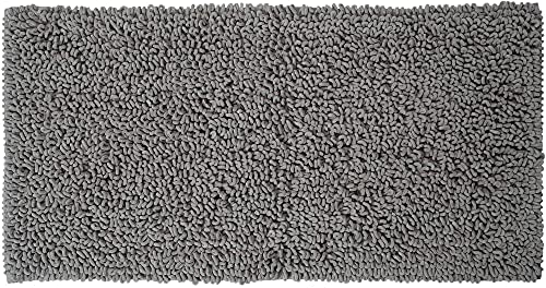 sealskin Twist Tappetino da Vasca, Poliestere Grigio, 60 x 3 x 120 cm