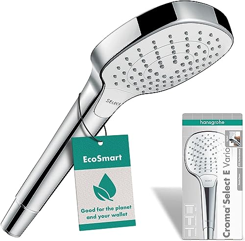 Hansgrohe Croma Select E Doccetta Vario EcoSmart 9 l/min, Bianco/Cromo,