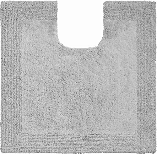 Grund Tappeto da Bagno in Filato Organico, 100% Cotone Biologico, Ultra Morbido, Antiscivolo, Certificato Öko-Tex, CALO, Cotone, Luxor Kieselgrau, 60x60 cm WC