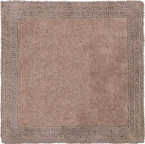 Grund Luxor Tappeto per Il Bagno, Cotone Organico, Marrone, 60x60 cm