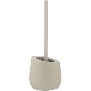 Wenko Spazzolino da bagno Badi beige ceramica Portascopino WC con ciuffo in silicone e puliscibordo, Ceramica, 13.5 x 38 x 13.5 cm, Beige Wenko Spazzolino da bagno Badi beige ceramica Portascopino WC con ciuffo in silicone e puliscibordo, Ceramica, 13.5 x 38 x 13.5 cm, Beige