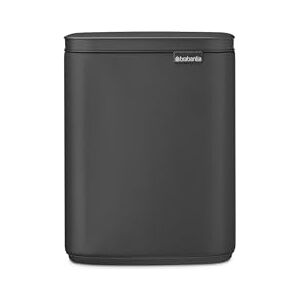 Brabantia Bo Pattumiera 7L Rettangolare e compatto con coperchio Soft-Close, secchio interno rimovibile Design montabile a parete o indipendente per bagno, cucina o ufficio Mineral Infinite Grey Brabantia Bo Pattumiera 7L Rettangolare e compatto con coperchio Soft-Close, secchio interno rimovibile Design montabile a parete o indipendente per bagno, cucina o ufficio Mineral Infinite Grey