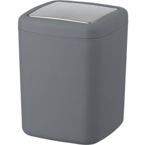 Wenko Portarifiuti Barcelona antracite 3 ltr. Portarifiuti per cosmetici, assolutamente infrangibile Capacità: 3 l, TPE, 15 x 20 x 15 cm, Grigio antracite Wenko Portarifiuti Barcelona antracite 3 ltr. Portarifiuti per cosmetici, assolutamente infrangibile Capacità: 3 l, TPE, 15 x 20 x 15 cm, Grigio antracite
