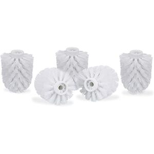 Relaxdays 5 Ricambi per Scopino WC, Testine 7 cm di Diametro, Filettatura 9,5 mm, Set di Scopettini da Bagno, Bianco Relaxdays 5 Ricambi per Scopino WC, Testine 7 cm di Diametro, Filettatura 9,5 mm, Set di Scopettini da Bagno, Bianco
