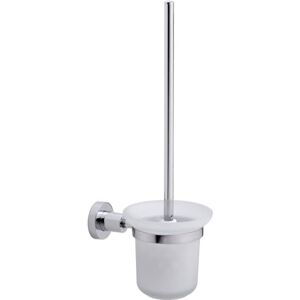 Tesa Loxx Kit Portascopino per WC Scopino adesivo in metallo cromato lucido e vetro satinato senza forature Rimovibile senza lasciare traccia 390 mm x 117 mm x 165 mm Tesa Loxx Kit Portascopino per WC Scopino adesivo in metallo cromato lucido e vetro satinato senza forature Rimovibile senza lasciare traccia 390 mm x 117 mm x 165 mm