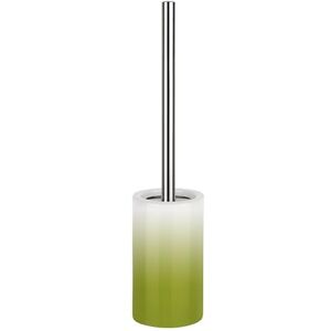 Spirella Porta scopino Porta scopino “Tube” Set WC da appoggio in Ceramica e Acciaio Inox Verde/Bianco Spirella Porta scopino Porta scopino “Tube” Set WC da appoggio in Ceramica e Acciaio Inox Verde/Bianco