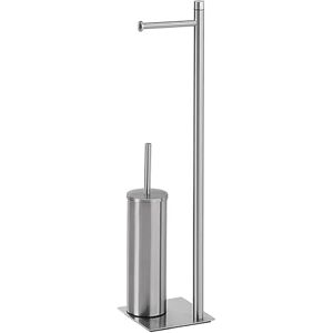 Gedy Seul Piantana Portarotolo e Scopino Bagno Realizzata con Materiali Acciaio Inox e Cromall, Finitura Spazzolato, Base Quadrata Stabile in Resina e Sabbia, Dimensioni L14xP14xH63cm Peso 2,15kg Gedy Seul Piantana Portarotolo e Scopino Bagno Realizzata con Materiali Acciaio Inox e Cromall, Finitura Spazzolato, Base Quadrata Stabile in Resina e Sabbia, Dimensioni L14xP14xH63cm Peso 2,15kg
