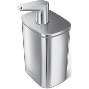 simplehuman Dispenser di sapone in acciaio INOX spazzolato, 473 ml, dimensioni: 18 x 9,9 cm, colore: Argento simplehuman Dispenser di sapone in acciaio INOX spazzolato, 473 ml, dimensioni: 18 x 9,9 cm, colore: Argento