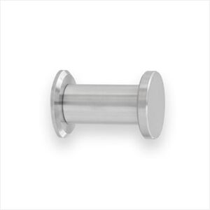 Gancio a Parete EVI in Acciaio Inox - 44x30 mm - Stile Moderno Minimalista Gancio a Parete EVI in Acciaio Inox - 44x30 mm - Stile Moderno Minimalista