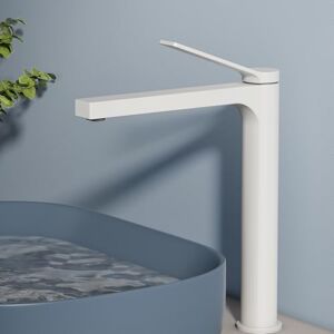 EMKE Rubinetto da bagno bianco opaco, 335 x 233 x 46 mm, in ottone, cartuccia in ceramica, rubinetto per bagno, rubinetto per lavabo, facile da installare, rubinetto con aeratore, rubinetto per lavabo EMKE Rubinetto da bagno bianco opaco, 335 x 233 x 46 mm, in ottone, cartuccia in ceramica, rubinetto per bagno, rubinetto per lavabo, facile da installare, rubinetto con aeratore, rubinetto per lavabo