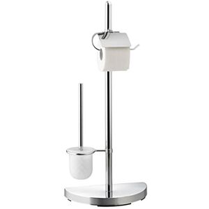 Axentia Piantana per WC con Portarotolo e Portascopino Lianos Set da Bagno Porta Carta Igienica e Porta Scopino Design Classico Cromato Altezza 76 cm Axentia Piantana per WC con Portarotolo e Portascopino Lianos Set da Bagno Porta Carta Igienica e Porta Scopino Design Classico Cromato Altezza 76 cm
