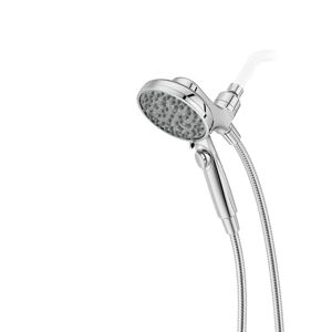 PFISTER HydroFuse Soffione doccia portatile, tubo incluso, aggancio magnetico, 6 funzioni, 2,5 GPM, finitura cromata lucida PFISTER HydroFuse Soffione doccia portatile, tubo incluso, aggancio magnetico, 6 funzioni, 2,5 GPM, finitura cromata lucida