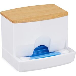 Organizzatore di cotton fioc Relaxdays - Acrilico, Trasparente, Bagno Organizzatore di cotton fioc Relaxdays - Acrilico, Trasparente, Bagno
