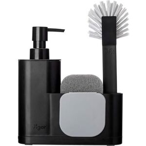 VIGAR Monobloc Set di lavello, 4 pezzi, colore: nero, 350 milliliters, Plastic VIGAR Monobloc Set di lavello, 4 pezzi, colore: nero, 350 milliliters, Plastic