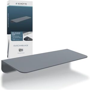 SCHÜTTE Mensola da doccia mensola da doccia autoadesiva senza foratura mensola da bagno antracite da incollare mensola da parete mensola da bagno per bagno, 12,5 P x 5 L x 35 H cm SCHÜTTE Mensola da doccia mensola da doccia autoadesiva senza foratura mensola da bagno antracite da incollare mensola da parete mensola da bagno per bagno, 12,5 P x 5 L x 35 H cm