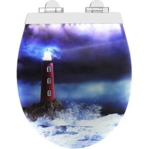 CORNAT - LED - Blu - MDF - Sedile del Water CORNAT - LED - Blu - MDF - Sedile del Water