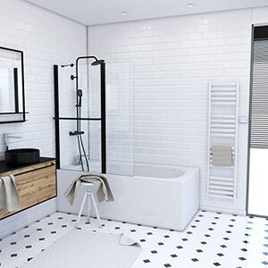 AURLANE Pare Vasca da Bagno, Noir Mat AURLANE Pare Vasca da Bagno, Noir Mat