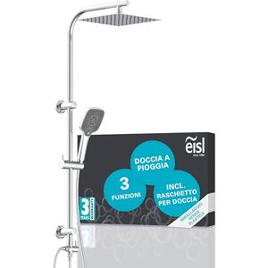 EISL EASY DELUXE , Set doccia senza rubinetto, con grande doccia a pioggia in acciaio inox (300 x 300 mm) e doccetta, colonna doccia, colonna doccia senza miscelatore EISL EASY DELUXE , Set doccia senza rubinetto, con grande doccia a pioggia in acciaio inox (300 x 300 mm) e doccetta, colonna doccia, colonna doccia senza miscelatore
