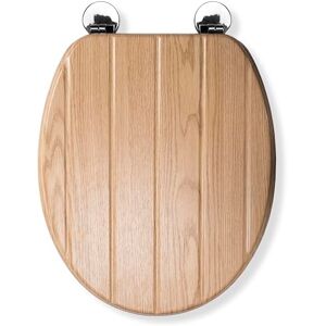 Croydex Flexi-Fix Geneva Always Fits Never Slips Sedile WC antibatterico, legno, linguetta e scanalatura effetto rovere chiaro, 45 L x 37,5 W cm Croydex Flexi-Fix Geneva Always Fits Never Slips Sedile WC antibatterico, legno, linguetta e scanalatura effetto rovere chiaro, 45 L x 37,5 W cm