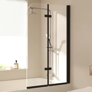EMKE Vasca da bagno da doccia per vasca da bagno, 100 x 140 cm, pieghevole, 2 pezzi, per vasca da bagno, 6 mm, vetro di sicurezza EMKE Vasca da bagno da doccia per vasca da bagno, 100 x 140 cm, pieghevole, 2 pezzi, per vasca da bagno, 6 mm, vetro di sicurezza