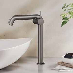 EMKE Rubinetto da bagno antracite opaco, 332 x 220 x 76 mm, ottone, cartuccia in ceramica, rubinetto per bagno, rubinetto con aeratore, rubinetto per lavabo, rubinetto per lavabo, facile installazione EMKE Rubinetto da bagno antracite opaco, 332 x 220 x 76 mm, ottone, cartuccia in ceramica, rubinetto per bagno, rubinetto con aeratore, rubinetto per lavabo, rubinetto per lavabo, facile installazione