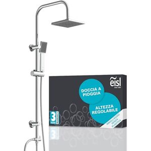 EISL EASY ENERGY , colonna doccia senza miscelatore, doccia con ampio getto a pioggia (170 x 170 mm) e doccetta, colonna doccia, ideale per il retrofit EISL EASY ENERGY , colonna doccia senza miscelatore, doccia con ampio getto a pioggia (170 x 170 mm) e doccetta, colonna doccia, ideale per il retrofit