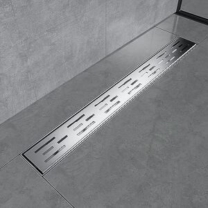 EMKE Canalina per doccia, 60 cm, in acciaio inox, set completo di scarico per doccia, sifone con antiodore e filtro per capelli, scarico per doccia, per bagno EMKE Canalina per doccia, 60 cm, in acciaio inox, set completo di scarico per doccia, sifone con antiodore e filtro per capelli, scarico per doccia, per bagno