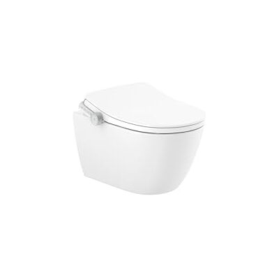 Roca In-Wash® Ona Smart toilet sospeso Rimless con uscita a parete. Con coperchio e sedile. Ha bisogno di una presa di rete. Roca In-Wash® Ona Smart toilet sospeso Rimless con uscita a parete. Con coperchio e sedile. Ha bisogno di una presa di rete.