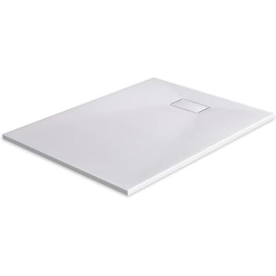 EMKE Piatto doccia 120 x 90 cm superficie antiscivolo SMC effetto pietra 90 mm piatto doccia angolare bianco EMKE Piatto doccia 120 x 90 cm superficie antiscivolo SMC effetto pietra 90 mm piatto doccia angolare bianco