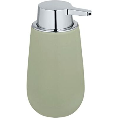Wenko Badi-Dispenser per Sapone Liquido, capacità 0,32 l, Ceramica, Verde, 9,5 x 16 x 8 cm Wenko Badi-Dispenser per Sapone Liquido, capacità 0,32 l, Ceramica, Verde, 9,5 x 16 x 8 cm