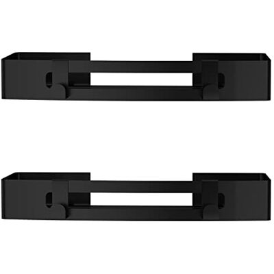 SXCDD Supporto da bagno autoadesivo quadrato nero senza foratura, scatola da doccia nera supporto portaoggetti per doccia, cestino portaoggetti per shampoo, 2 pezzi SXCDD Supporto da bagno autoadesivo quadrato nero senza foratura, scatola da doccia nera supporto portaoggetti per doccia, cestino portaoggetti per shampoo, 2 pezzi