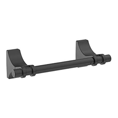 Amerock Davenport, porta carta igienica, nero opaco, porta fazzoletti a doppio palo girevole, accessori da bagno Amerock Davenport, porta carta igienica, nero opaco, porta fazzoletti a doppio palo girevole, accessori da bagno