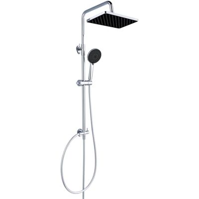 YEAUPE PRO Tapless Kit doccia in acciaio inox cromato Soffione ABS 30x20cm 3 modelli di doccia nero Tubo da 160cm Asta regolabile, altezza da 65-102cm YEAUPE PRO Tapless Kit doccia in acciaio inox cromato Soffione ABS 30x20cm 3 modelli di doccia nero Tubo da 160cm Asta regolabile, altezza da 65-102cm