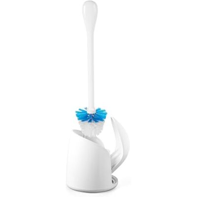 OXO Good Grips Scopino per WC con portascopino Bianco OXO Good Grips Scopino per WC con portascopino Bianco
