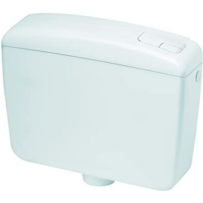 Negrari Cassetta WC a Zaino in ABS, Doppio scarico, 9 Litri regolabile, Coibentazione anticodendensa e insonorizzante, L39 x P14 x H34, Bianco Negrari Cassetta WC a Zaino in ABS, Doppio scarico, 9 Litri regolabile, Coibentazione anticodendensa e insonorizzante, L39 x P14 x H34, Bianco