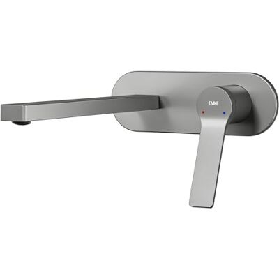 EMKE Rubinetto Lavabo Bagno Modulare Ottone Antracite, Cartuccia Ceramica, Aeratore e Risparmio Acqua, 288x210x70 mm, Installazione Facile, Design Moderno EMKE Rubinetto Lavabo Bagno Modulare Ottone Antracite, Cartuccia Ceramica, Aeratore e Risparmio Acqua, 288x210x70 mm, Installazione Facile, Design Moderno