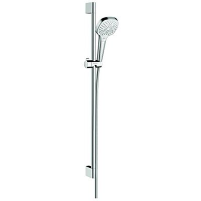 Hansgrohe Croma Select E Set doccia Multi con asta doccia 90 cm, bianco/cromo, Hansgrohe Croma Select E Set doccia Multi con asta doccia 90 cm, bianco/cromo,