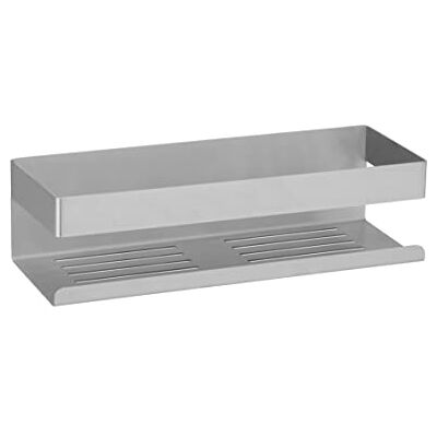 Wenko Turbo-Loc Genova Mensola da Bagno Fissaggio Senza Foratura con Sistema di Cuscinetti Adesivi, Conservazione Decorativa di Prodotti per la Cura 30 x 8 x 10,5 cm, Acciaio Inox Opaco, 30 x 8 x 10,5 Wenko Turbo-Loc Genova Mensola da Bagno Fissaggio Senza Foratura con Sistema di Cuscinetti Adesivi, Conservazione Decorativa di Prodotti per la Cura 30 x 8 x 10,5 cm, Acciaio Inox Opaco, 30 x 8 x 10,5