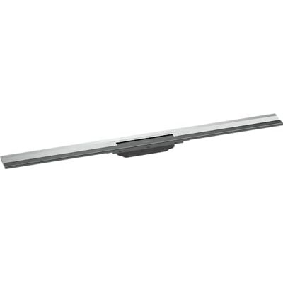 Hansgrohe RainDrain Flex set di canalina doccia accorciabile, canale di drenaggio 1000 mm, scarico a pavimento per montaggio filo muro, cromo Hansgrohe RainDrain Flex set di canalina doccia accorciabile, canale di drenaggio 1000 mm, scarico a pavimento per montaggio filo muro, cromo
