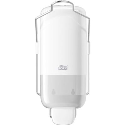 Tork 560100 Dispenser per sapone liquido con leva, sistema S1 per sapone liquido, Elevation Design, 29,6 cm x 11,2 cm x 11,4 cm (altez. x largh. x profon.), colore bianco Tork 560100 Dispenser per sapone liquido con leva, sistema S1 per sapone liquido, Elevation Design, 29,6 cm x 11,2 cm x 11,4 cm (altez. x largh. x profon.), colore bianco