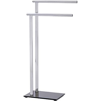 Wenko Portasciugamani Lava, in acciaio Inox, colore: Argento, Acciaio Inox, argento/nero, 40x6x80 cm Wenko Portasciugamani Lava, in acciaio Inox, colore: Argento, Acciaio Inox, argento/nero, 40x6x80 cm