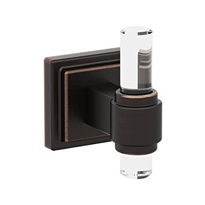 Amerock Gancio per Accappatoio, Trasparente/Bronzo lucidato ad Olio, Robe Hook Amerock Gancio per Accappatoio, Trasparente/Bronzo lucidato ad Olio, Robe Hook