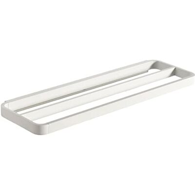 Zone Rim Portasciugamani doppio, 44 x 12,5 x 2,5 cm, bianco Zone Rim Portasciugamani doppio, 44 x 12,5 x 2,5 cm, bianco